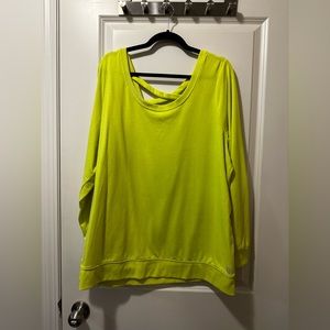 Neon yellow sweater size 3
